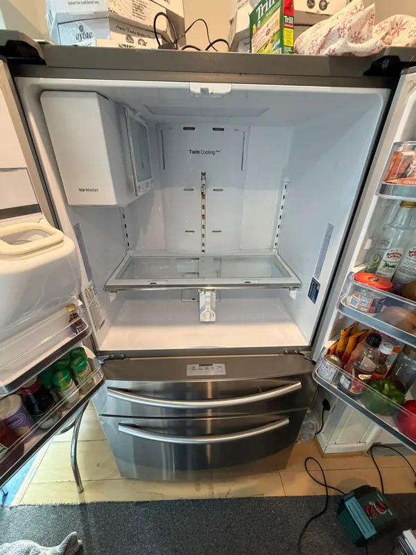 Samsung fridge compressor replacement — LCDA repair job in E2
